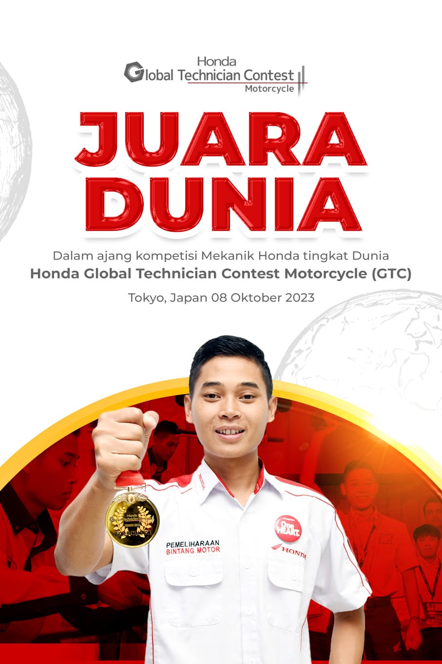 Juara Dunia Global Mekanik Honda