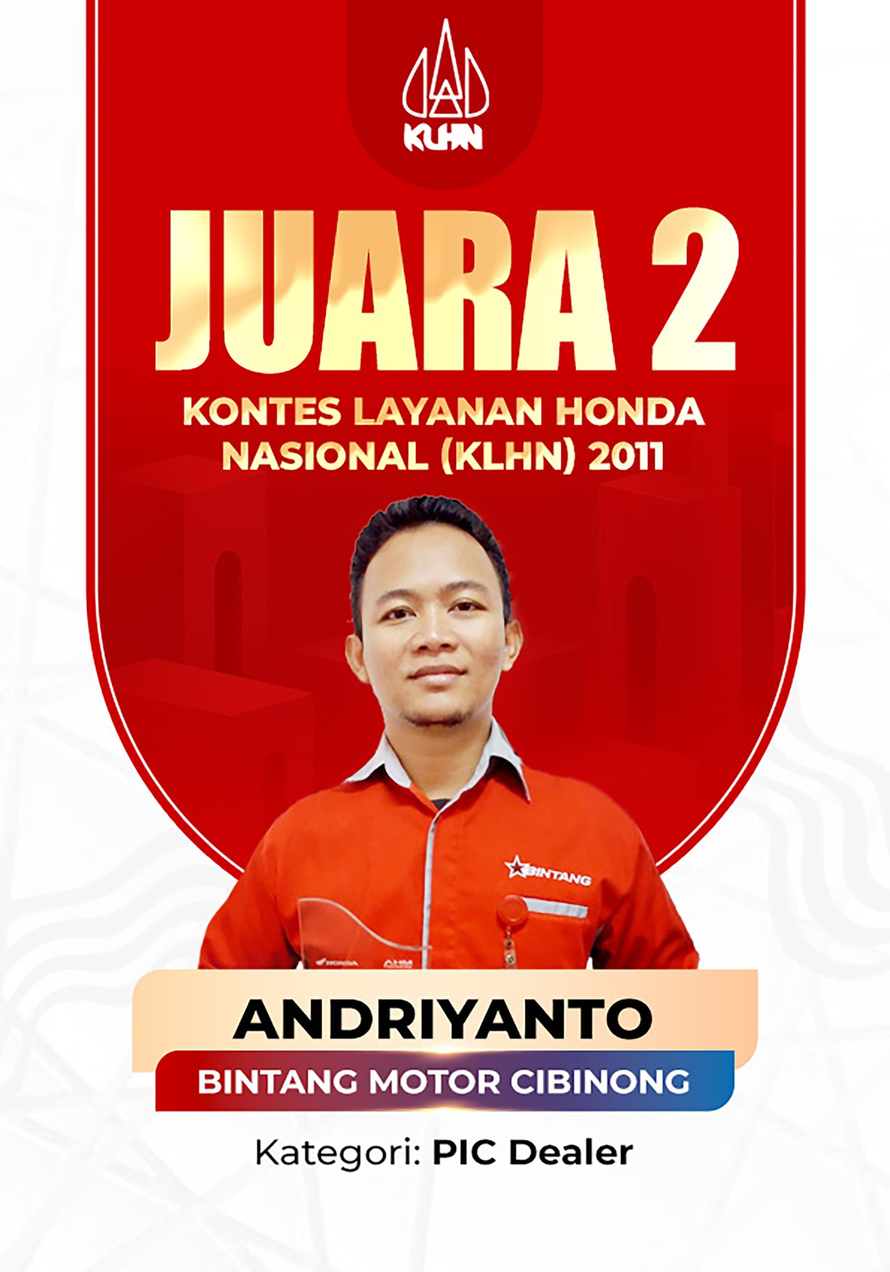 Juara 2 KLHN Andriyanto