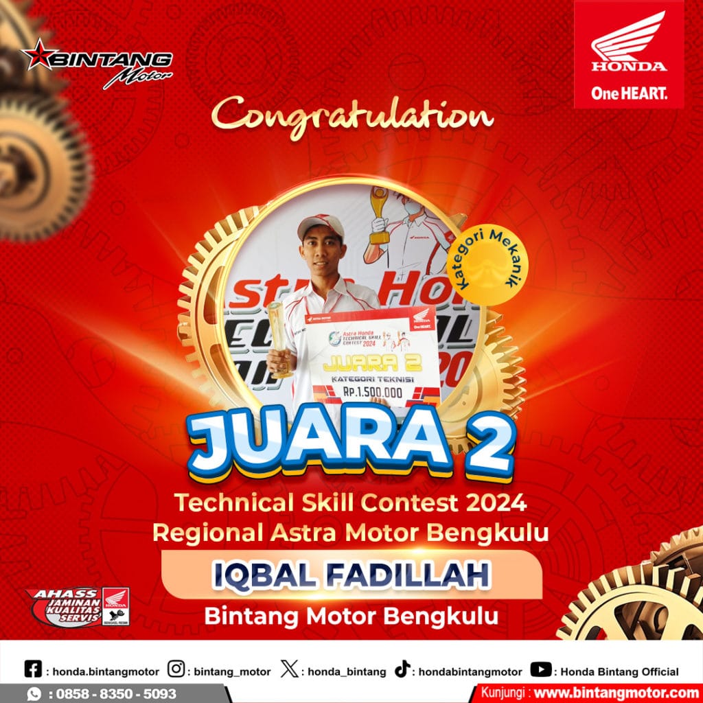 Juara 2 AHTSCR 2024 Bengkulu Iqbal Fadillah