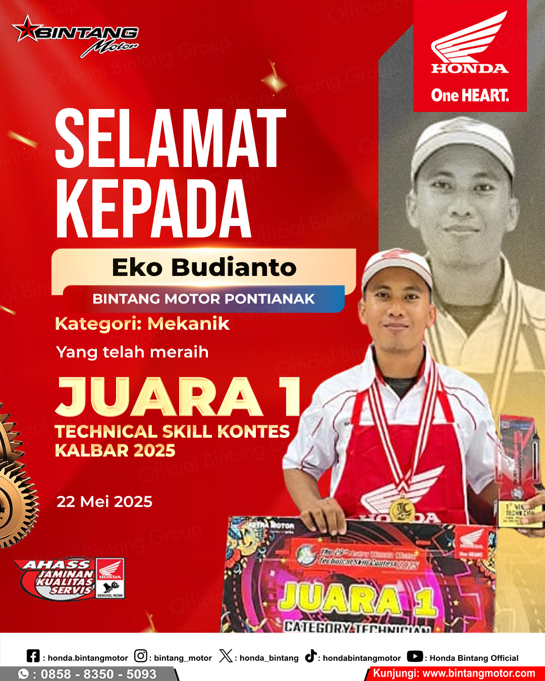 Juara 1 Technical Skill Kontes Kalbar 2025 Eko Budianto