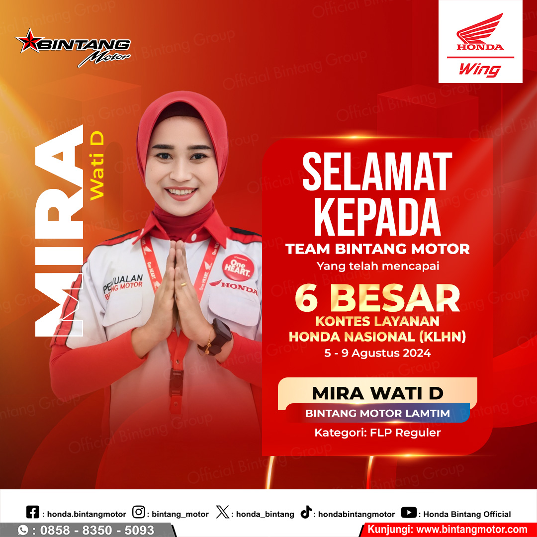 6 Besar FLP Reguler Mira Wati D