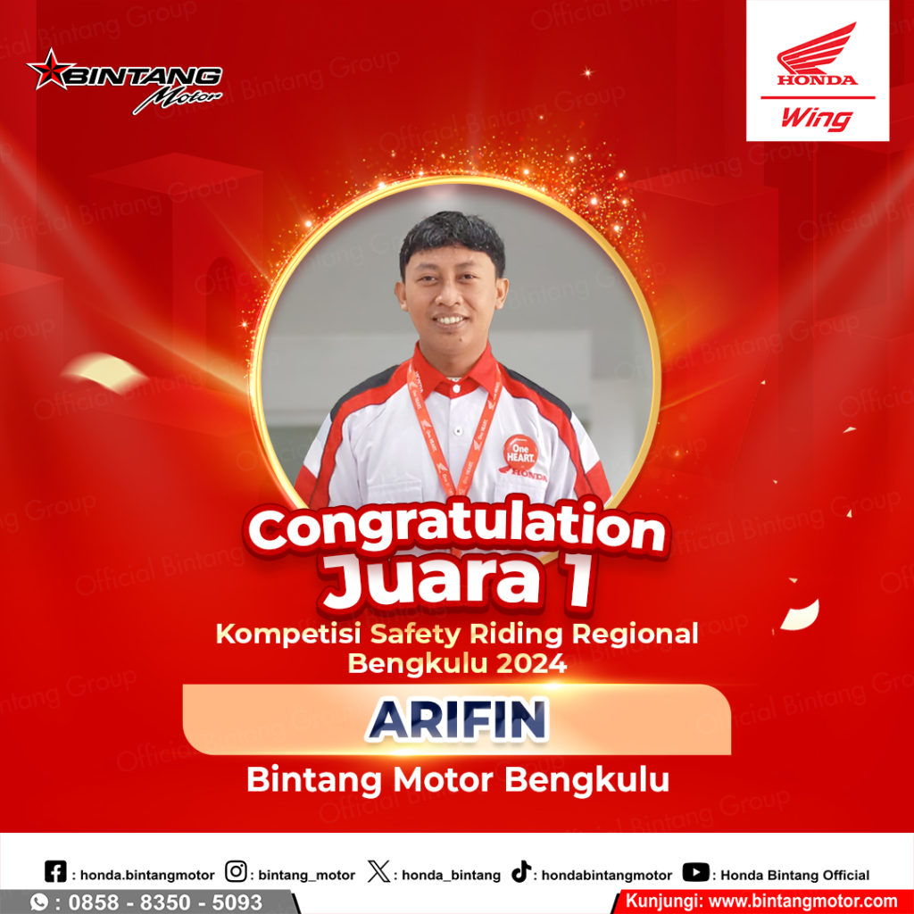 Juara 1 Safety Riding Regional Arifin 2024