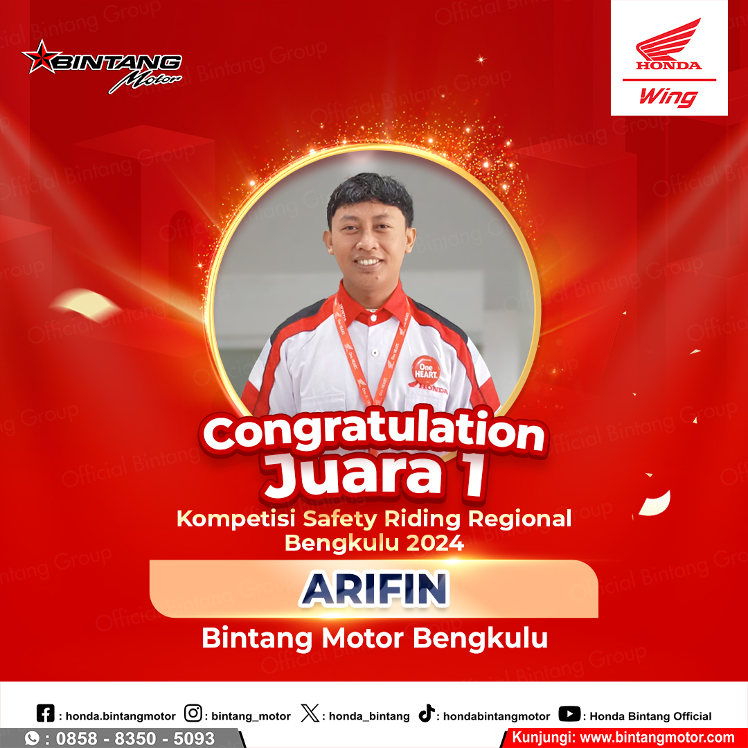 Juara 1 Safety Riding Regional Arifin 2024