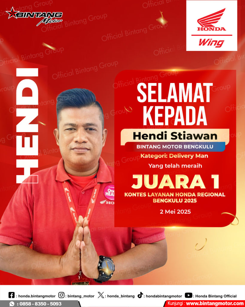 Juara 1 KLHR Hendi Setiawan Delivery Man 2024