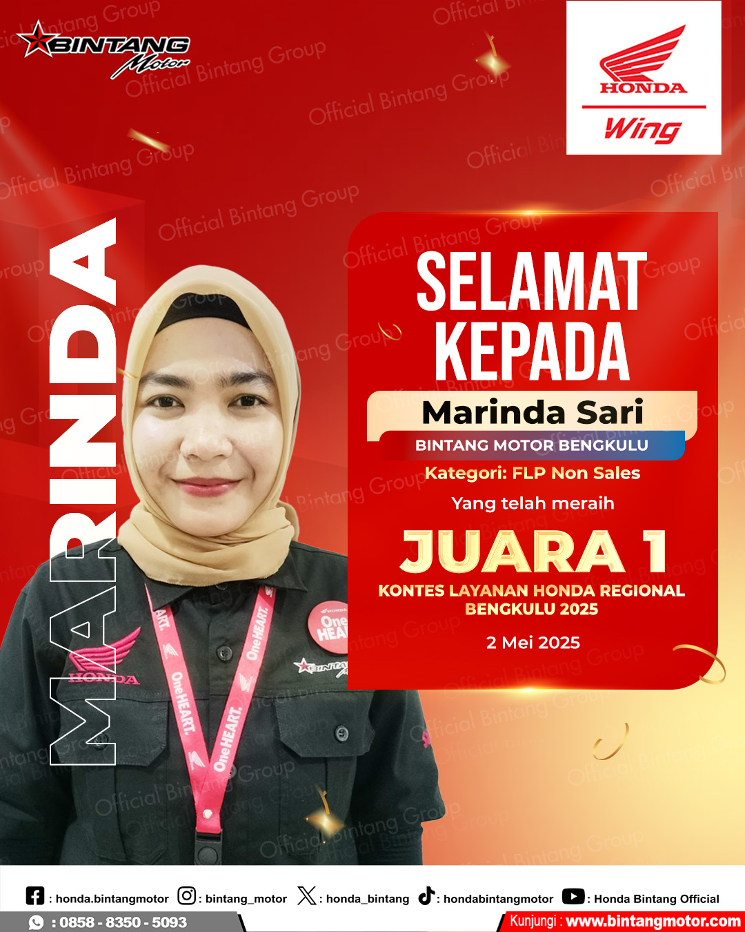Juara 1 KLHR 2025 Marinda FLP Non Sales