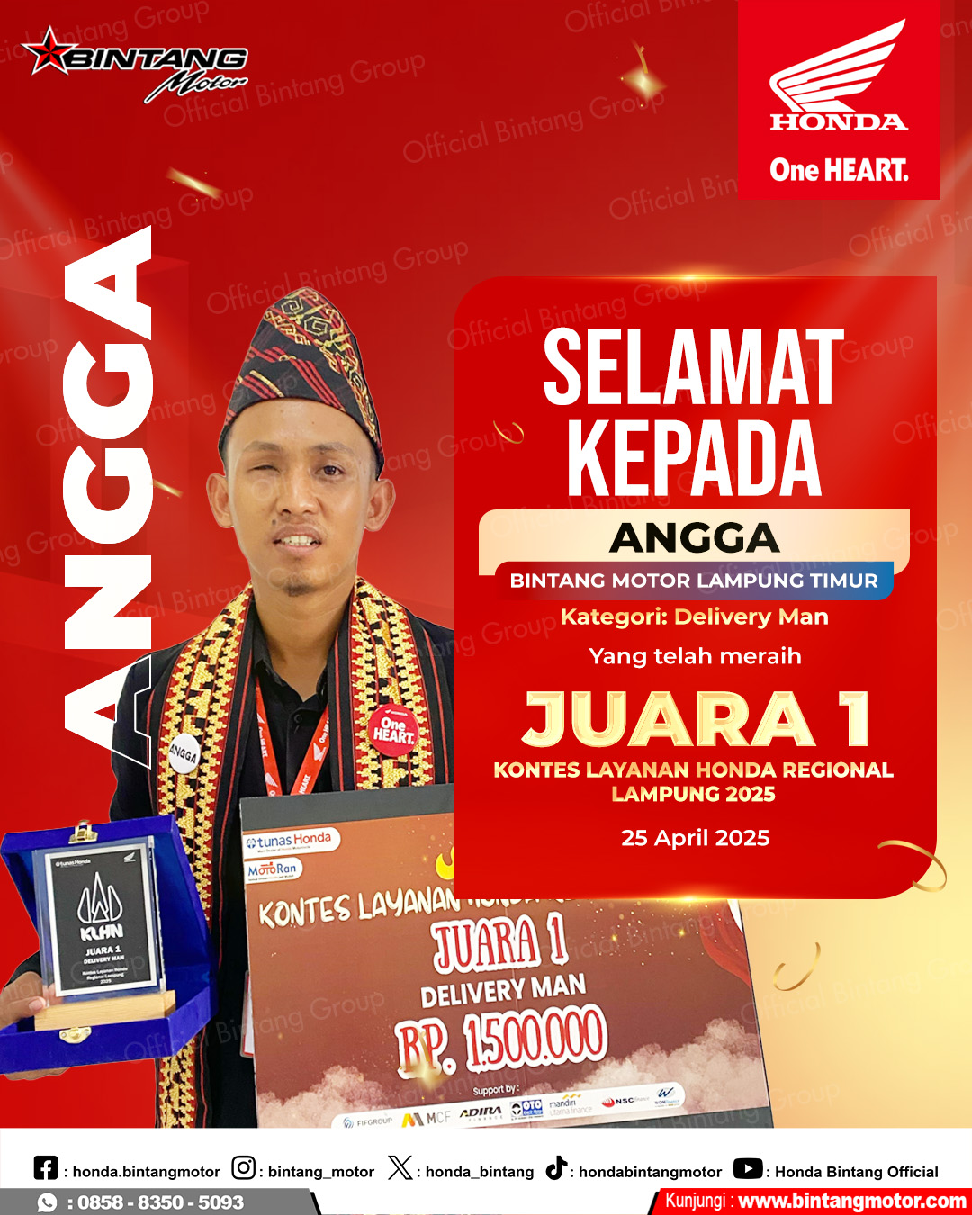 Juara 1 KLHR 2025 Angga Delivery Man