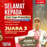 Juara 3 AHMTSC 2025 Fani Yoga P Bintang Motor Lampung Timur