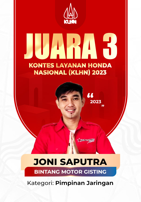 Juara 3 KLHN 2023 Joni Saputra Pimpinan Jaringan